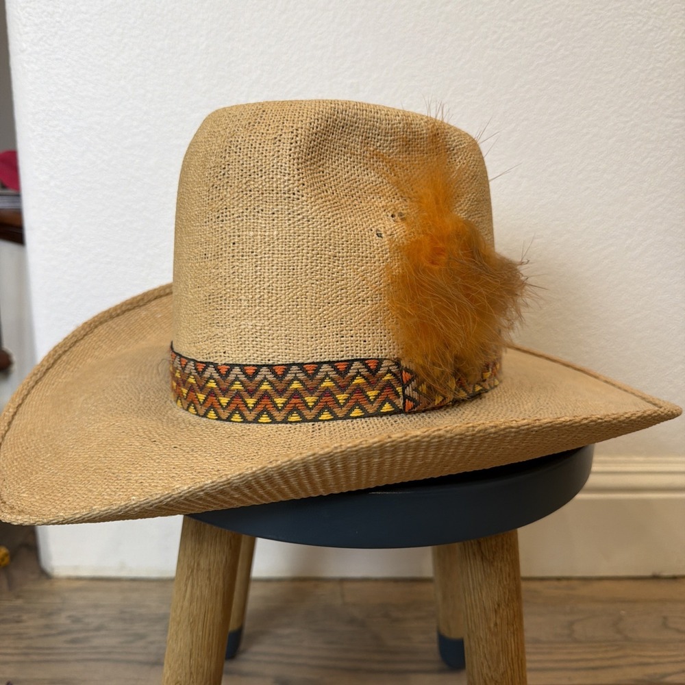 Vintage Size 7 3/8 Bailey New West Western Cowboy Hat Rodeo